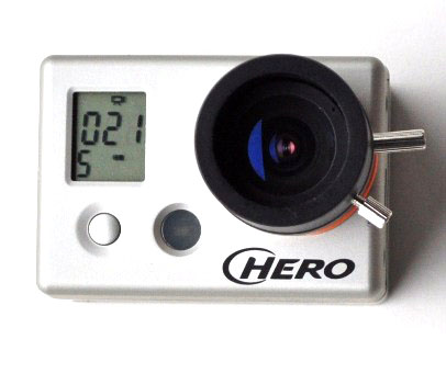GoPro GOPRO HD HERO CAMERA HELMET CAM 1080P LENS CHANGE MODIFIED RAGECAM FLAT 6MM LENS 