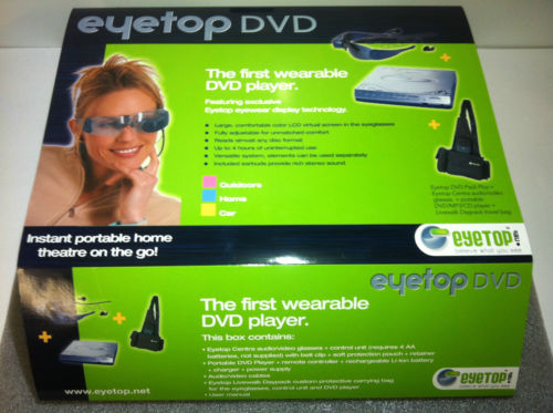 eyetop video glasses eye top 1 eye FPV dvd player kit