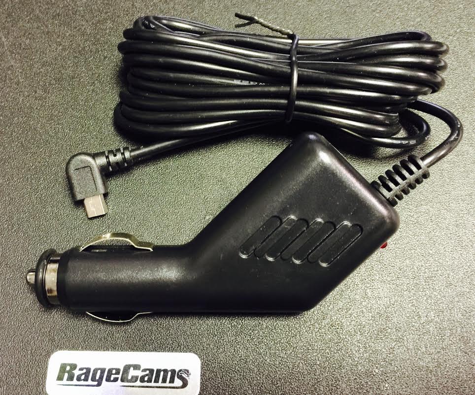 Car Lighter Power 5v dc USB Power Supply Plug Down Angled 10'