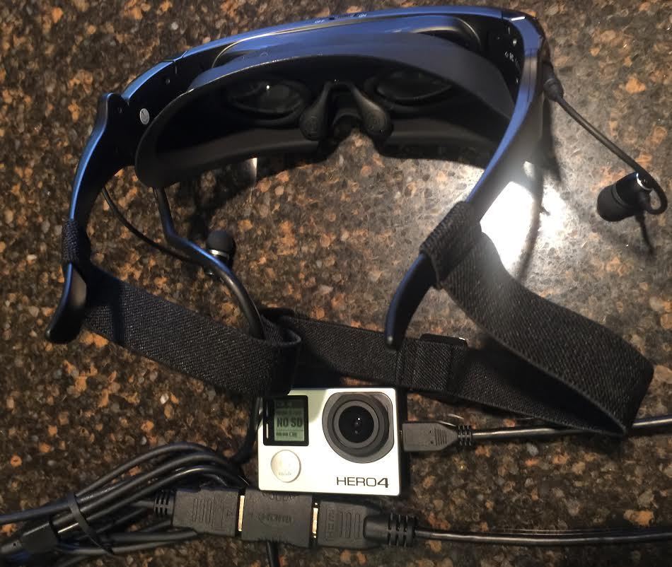 GOPRO Live Feed 100"Video Glasses High Quality HDMI Input+Iphone