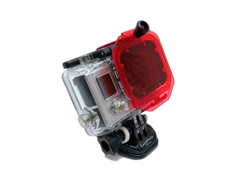 Red Oculus hd Pro Dive Filter For Gopro HD Hero3 Camera