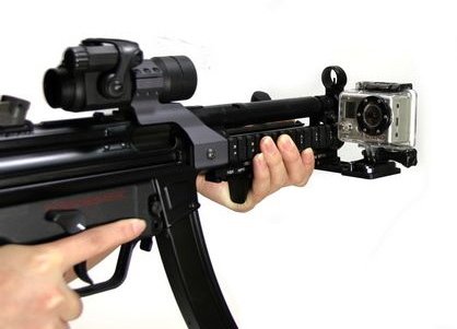GoPro HD HERO Cantilever Picatinny Gun Rail Side Mount