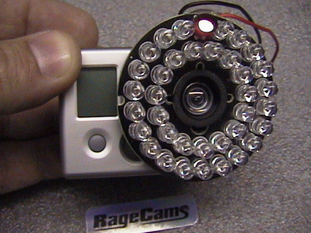 GoPro Gopro Hero4 Black Camera Full Spectrum+RageCams Mini IR Night Vision Illuminator 