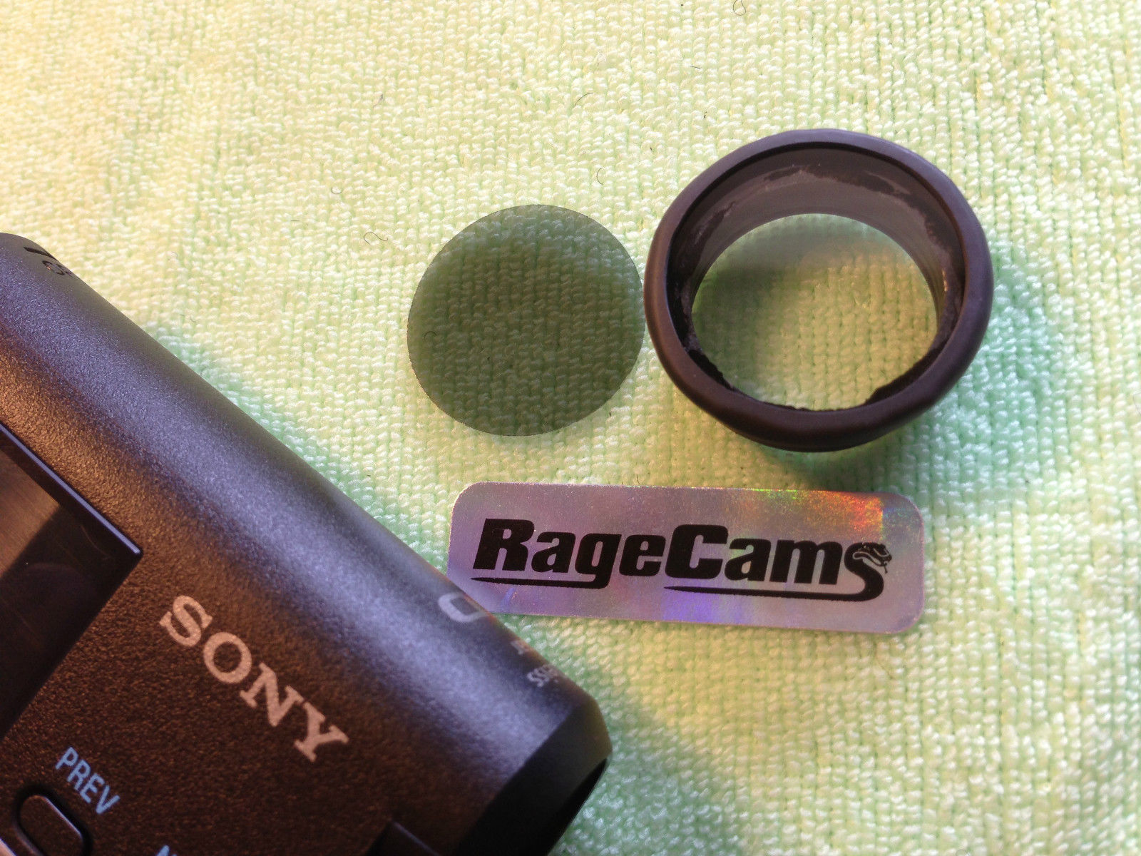 Glass Lens Cap Protector/ND4-Polarizer for Sony HDR-AZ1 AS100V