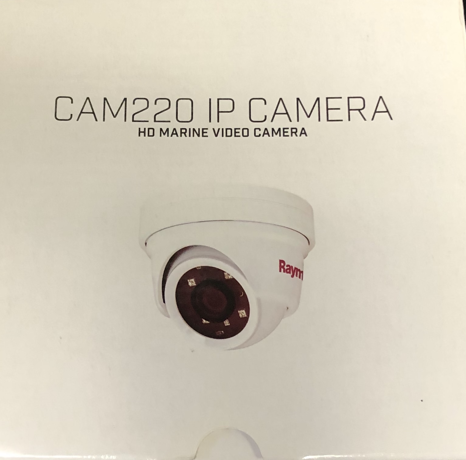 Raymarine CAM220 IP Marine Camera W/Ultra Wide Lens installed