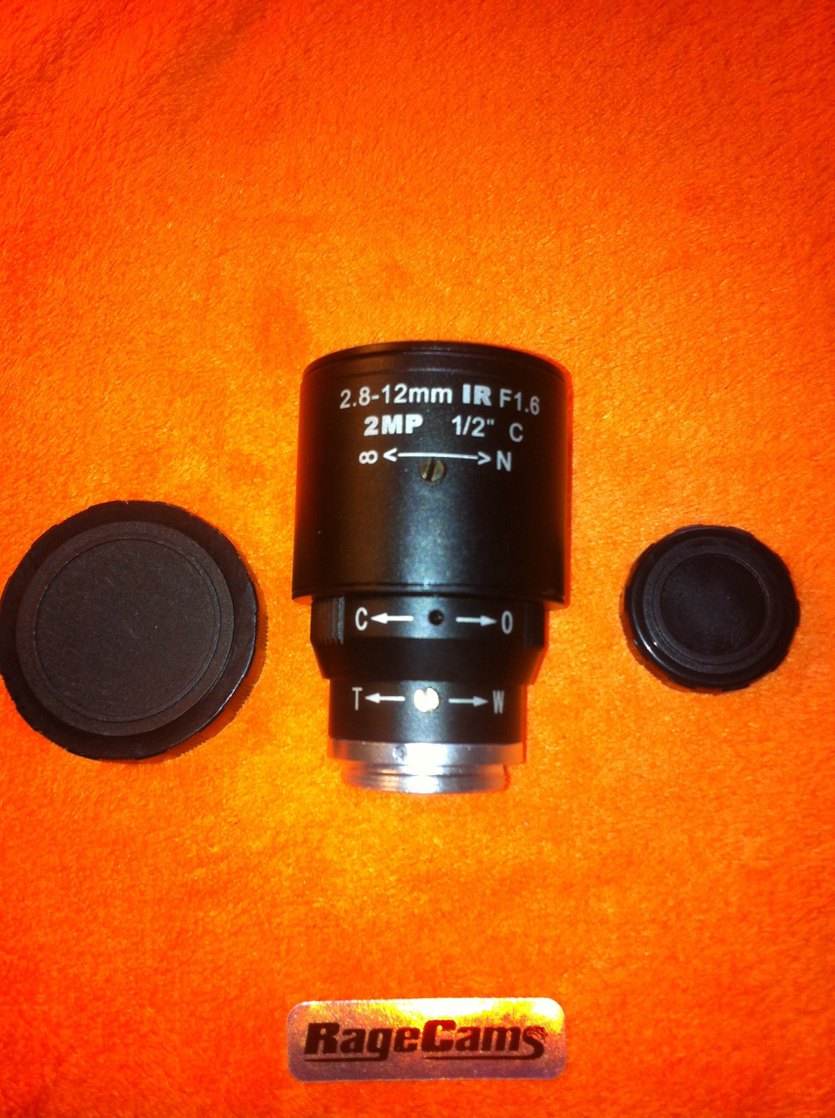 2.8-12mm IR CCTV Adjustable Zoom lens 1/2" C mount 2mp Flea